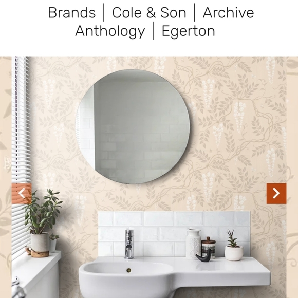 Cole & Son Wallpaper Anthropologie Single Roll Egerton Pattern 63/8052 Batch BB1 - Picture 2 of 14